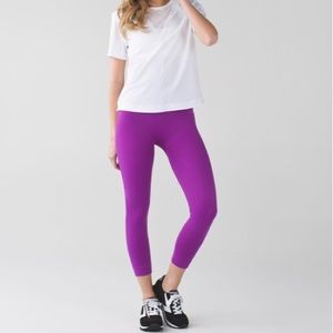 Lululemon Zone In Compression Legging Purple 4